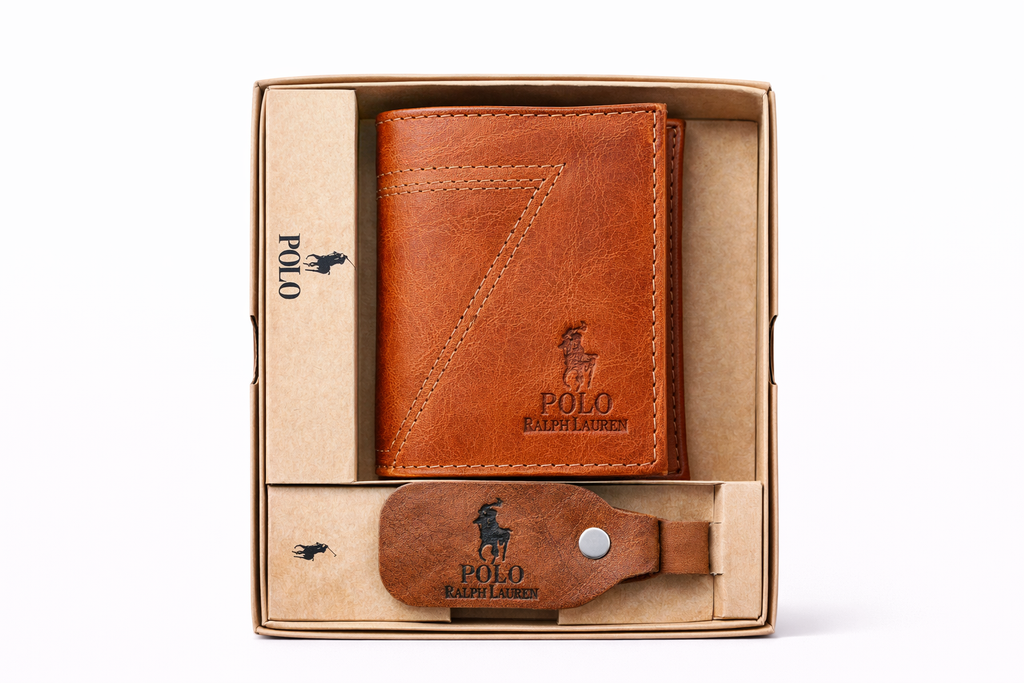 Billetera Polo de 3 + Llavero