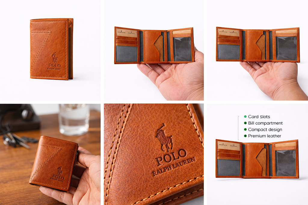 Billetera Polo de 3 + Llavero